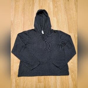 Gapbody Brand Woman's Black Hoodie,Box Style Cropped Size Lg